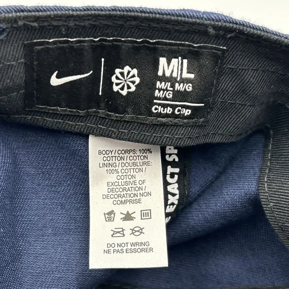 Nike Team USA Olympic Team Adjustable Cap 100% Cotton Navy M/L Club Hat 2023